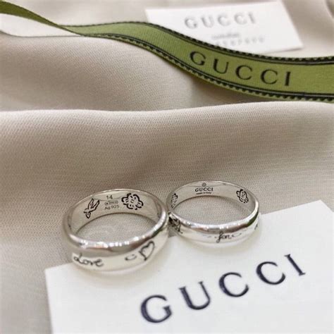 gucci ring with gg|Gucci couple ring.